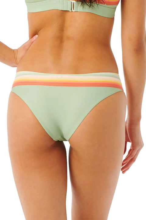 Rip Curl Surf Revival Cheeky Bikini Bottoms - Green - Back