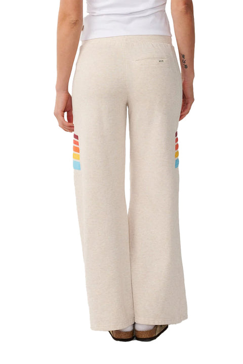 Rip Curl Surf Revival Wide Leg Pant - Oatmeal Marle- Back