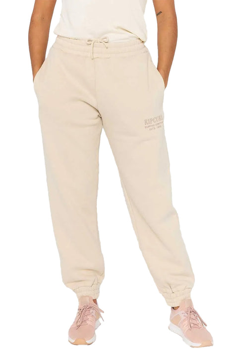 Rip Curl Surf Staple Trackpant - Natural- Front