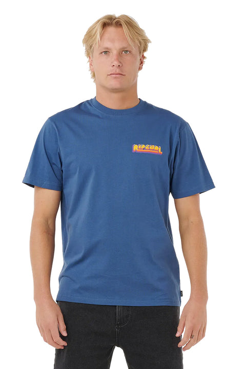 Rip Curl Surf Trip Tee - Light Navy - Front