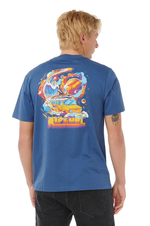 Rip Curl Surf Trip Tee - Light Navy - Back