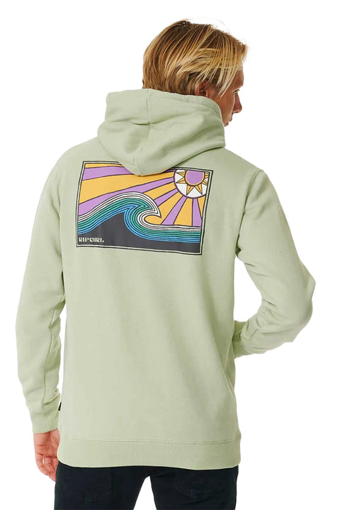 Rip Curl Saltwater Culture Hays And Fazed Hoodie - Sage - Back