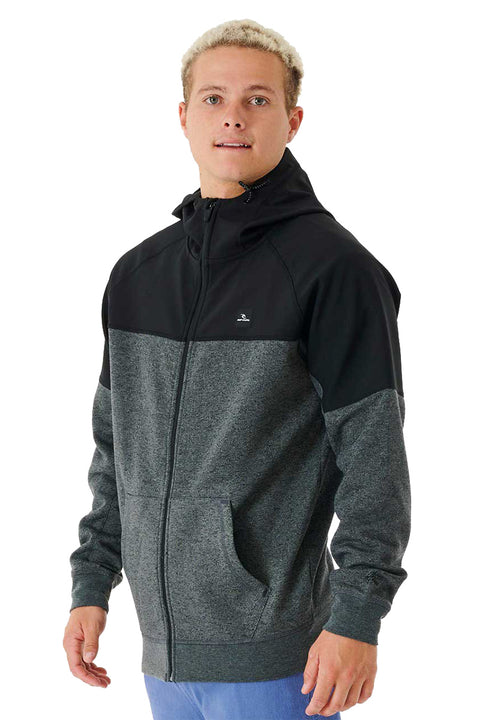 Rip Curl Viral Anti Series Zip Through Jacket - Grey Marle - Side