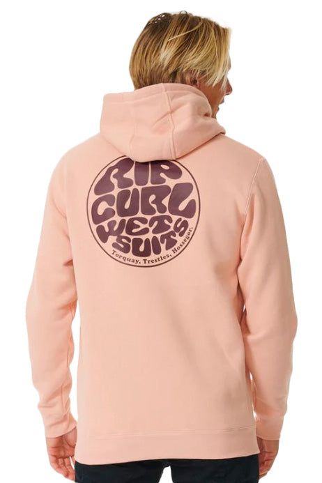 Rip Curl Wetsuit Icon Hoodie - Light Peach - Back