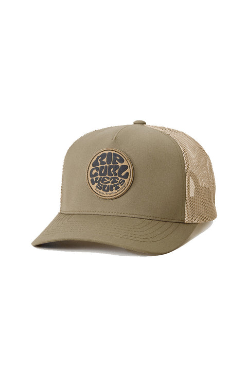 Rip Curl Wetsuit Icon Trucker Hat - Dusty Olive- Front