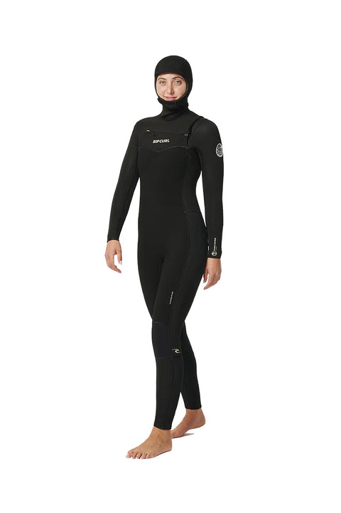 Rip Curl Women's Dawn Patrol 5/4 C/Z Hooded Wetsuit- Side