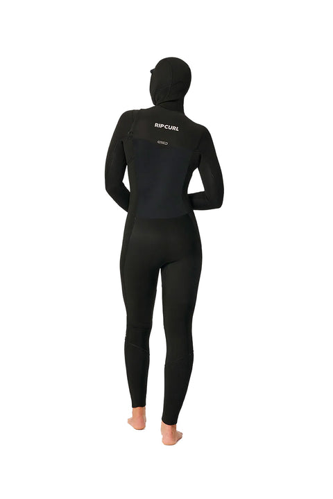 Rip Curl Women's Dawn Patrol 5/4 C/Z Hooded Wetsuit- Back