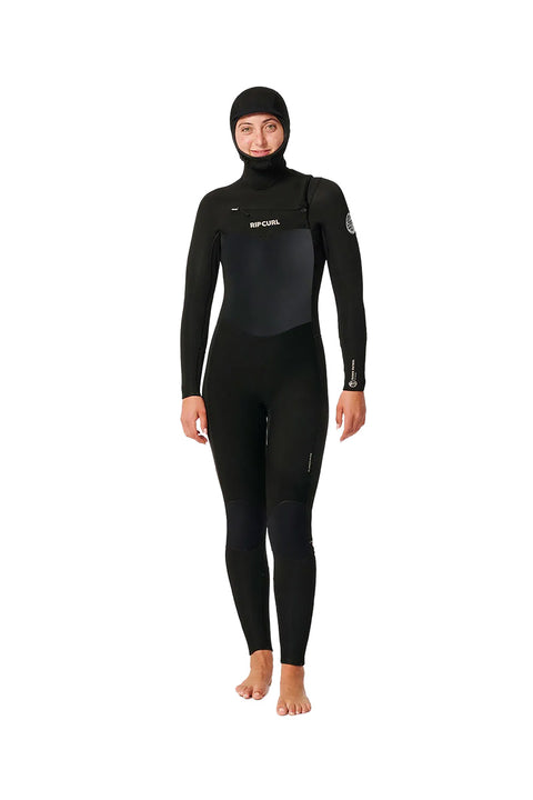 Rip Curl Women's Dawn Patrol 5/4 C/Z Hooded Wetsuit- Front
