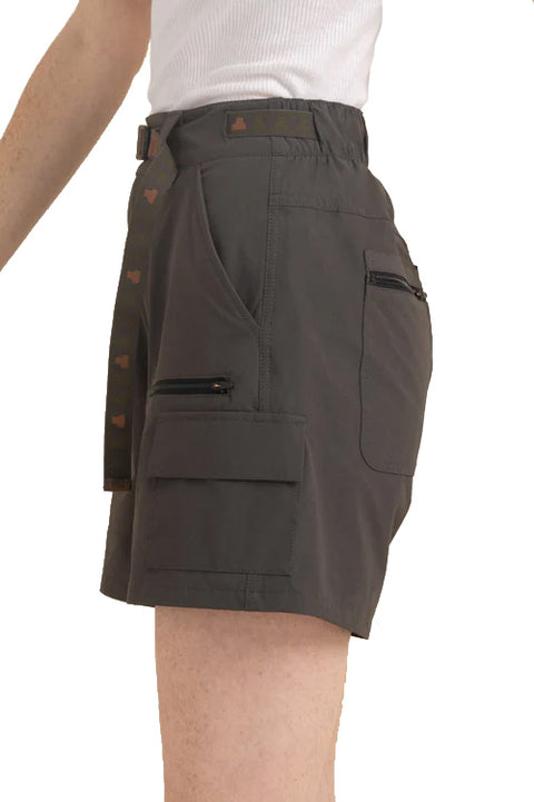 Roark Canyon Short - Nero- Side view