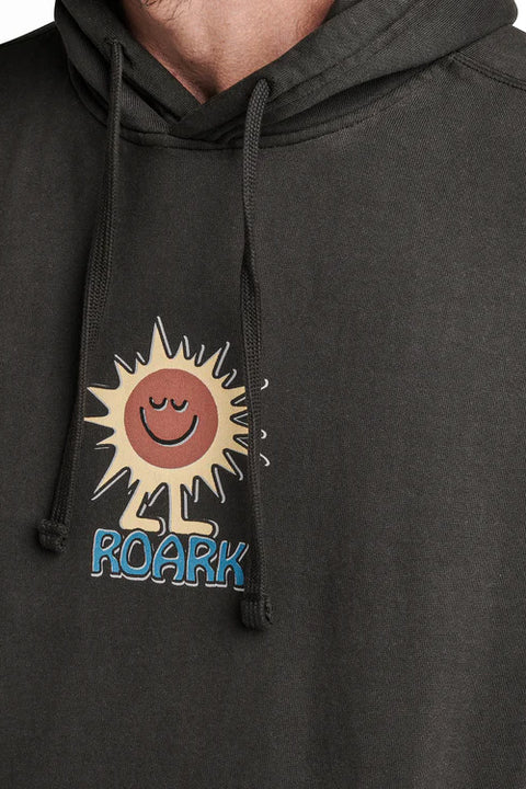 Roark Destroy Enjoy Hoodie - Vintage Black - Front Detail