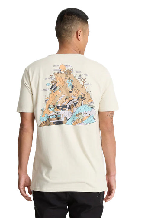 Roark Road Trip Club Tee - Ivory- Ivory- Back