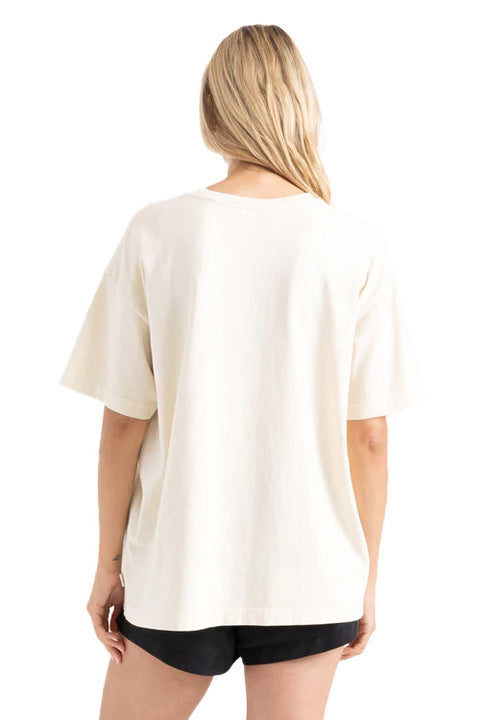 Roark Sun Oversized Tee - Bone- Back