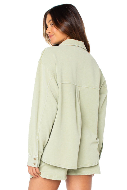 Roxy Dawn Light Top - Sage Solid- Back