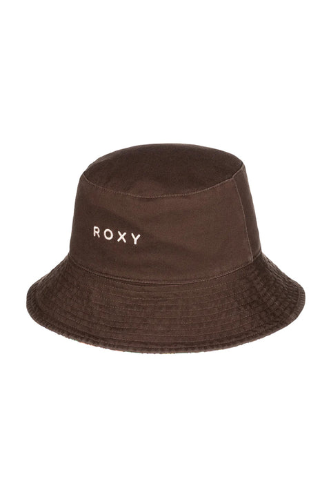 Roxy Jasmine Paradise Reversible Sun Hat - Root Beer All About Sol Mini - Reverse