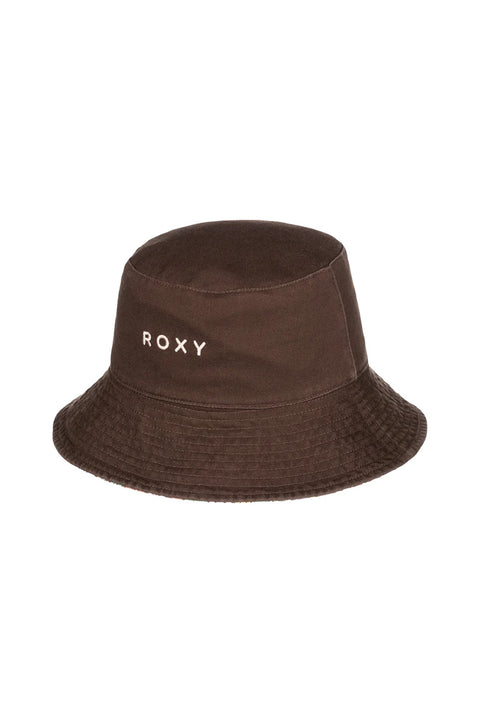 Roxy Jasmine Paradise Reversible Sun Hat - Root Beer All About Sol Mini - Inside Out Front