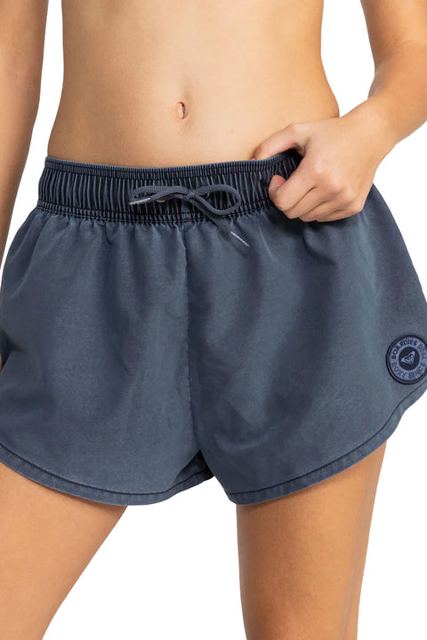 Roxy No Bad Waves Boardshort - Mood Indigo- Front close up