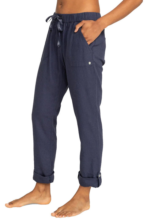 Roxy On The Seashore Cargo Pants - Mood Indigo- Side