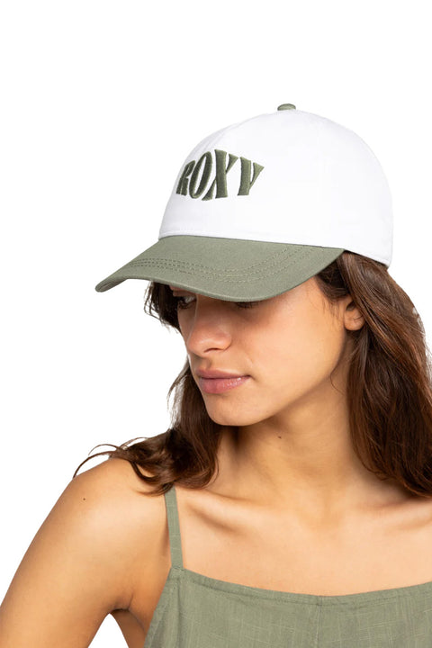 Roxy Something Magic Baseball Hat - Agave Green - On Model