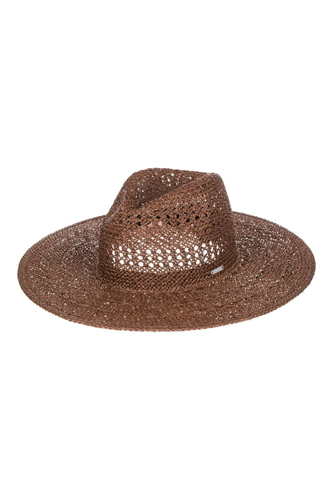 Keep the sun at bay in chic style with the Roxy Sun On The Beach Hat! - Front