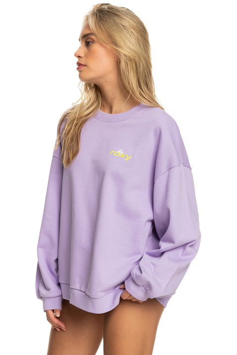 Roxy Surf.Kind.Kate. Sweatshirt - Purple Rose - Side