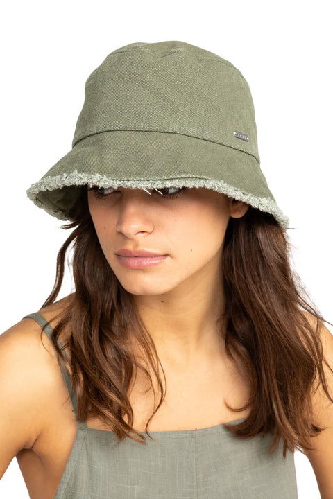 Roxy Womens Victim of Love Bucket Sun Hat, Agave Green, Size S/M