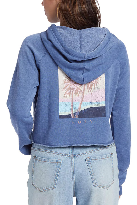 Roxy We Arrived Hoodie - Bijou Blue - Back