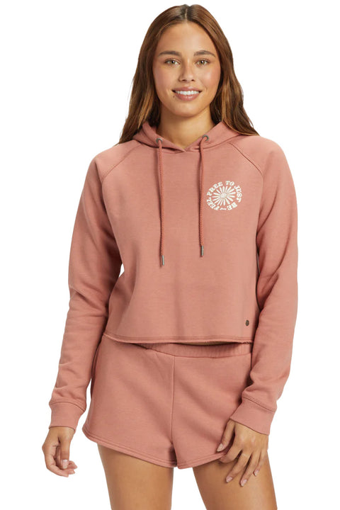 Roxy We Arrived Hoodie - Cedar Wood