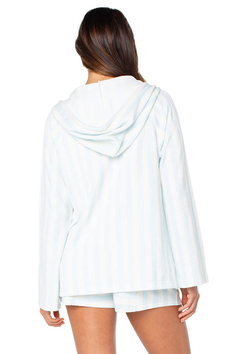 Roxy Wild And Free Top - Airy Blue Sailor Stripe- Back