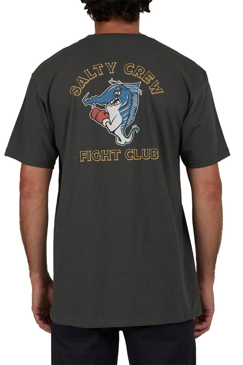 Salty Crew Fight Club Standard S/S Tee - Charcoal- Back