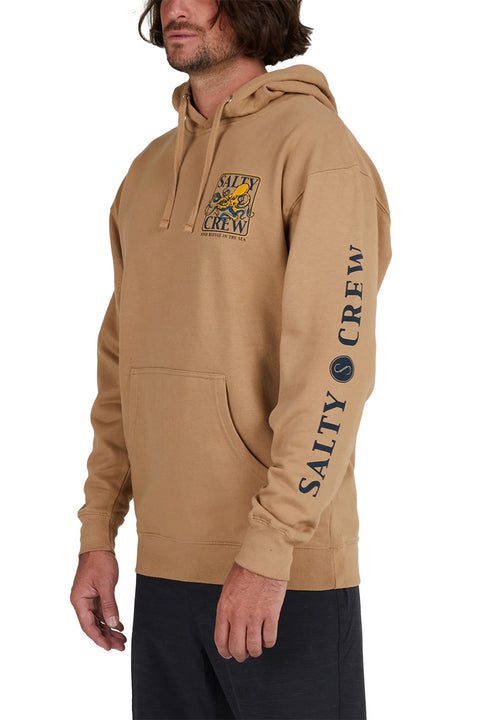 Salty Crew Ink Slinger Hooded Fleece - Sandstone - Side