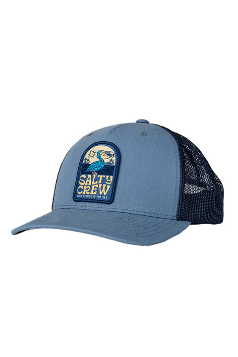 Salty Crew Seaside Retro Trucker Hat - Slate / Navy