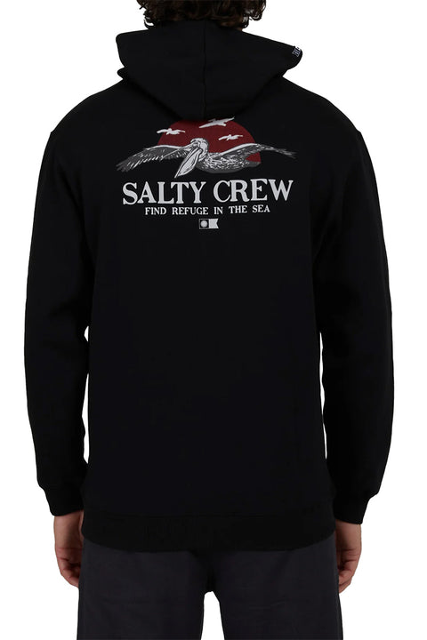 Salty Crew Soarin Hooded Fleece - Black- Back