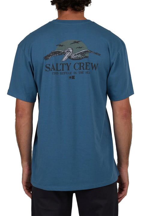 Salty Crew Soarin Premium S/S Tee - Slate- Back