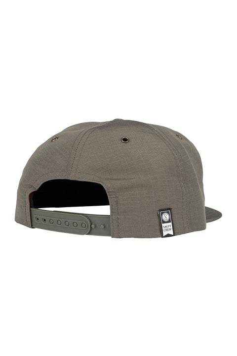 Salty Crew Tippet Rip 5-Panel Hat - Olive - Back