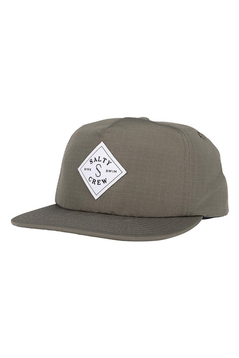 Salty Crew Tippet Rip 5-Panel Hat - Olive