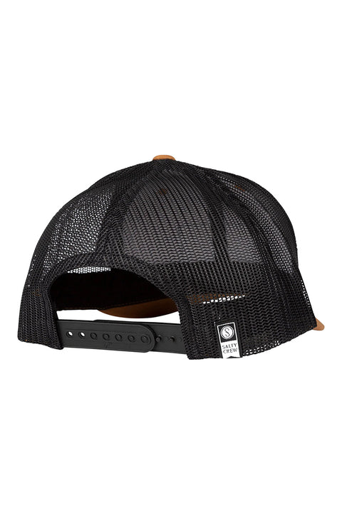 Salty Crew Topstitch Retro Trucker Hat - Camel / Black - Back