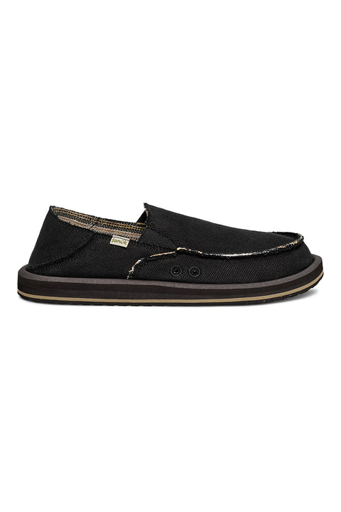 Sanuk Donny Hemp 2 Tone - Black