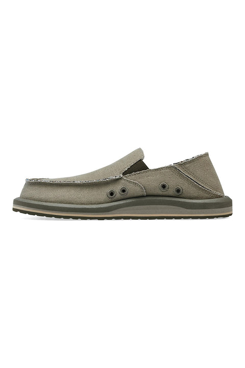 Sanuk Donny Hemp Shoe - Earth - Left