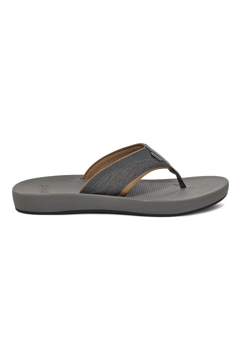 Sanuk Men's Cosmic Seas Mesh Sandals - Dark Grey - Side