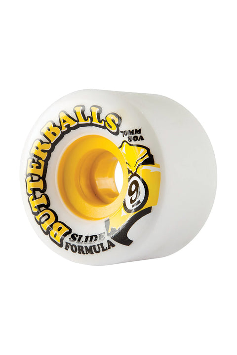 Sector 9 70mm 80A Butterball Wheels - White- Side