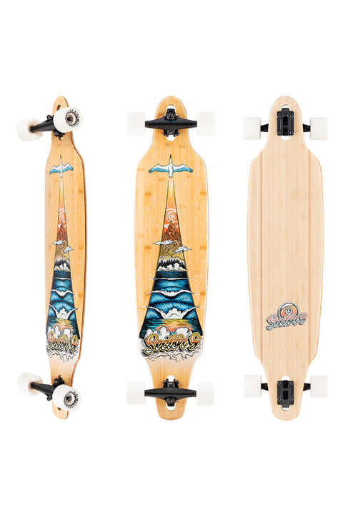 Sector 9 Lookout Take Off Complete Skateboard- 3 different angles