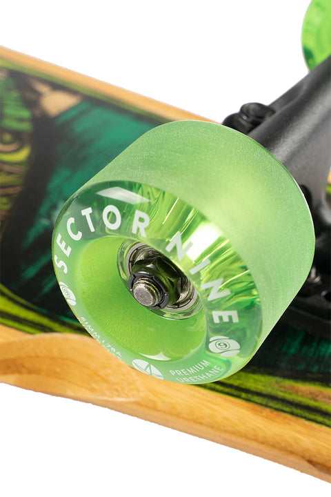 Sector 9 Snapper Complete Skateboard- Close up on wheels