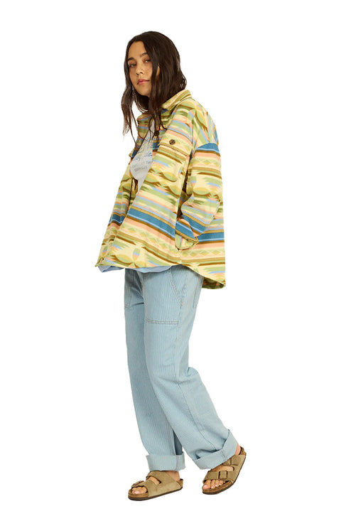 SisstrEvolution Washed Ashore Fleece - Dream Blue- Side