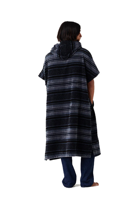 Slowtide Oso Changing Poncho - Black- Back