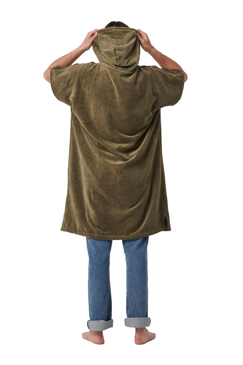 Slowtide The Diggs Changing Poncho - Green- Back