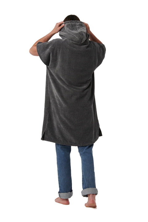 Slowtide The Diggs Changing Poncho - Heather Grey- Back