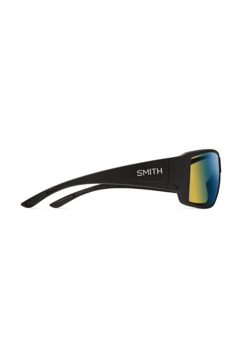 Smith Guide's Choice Sunglasses - Matte Black / ChromaPop Glass Polarchromic Yellow Blue Mirror- Side