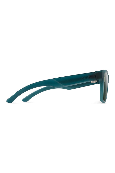 Smith Lowdown 2 Core Sunglasses - Matte Pacific Crystal / Polarized Gray Green- Side