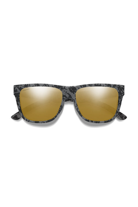 Smith Lowdown 2 Sunglasses - Matte Gray Marble / ChromaPop Polarized Bronze Mirror - Front