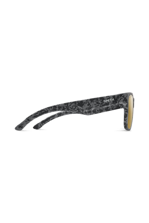 Smith Lowdown 2 Sunglasses - Matte Gray Marble / ChromaPop Polarized Bronze Mirror - Side